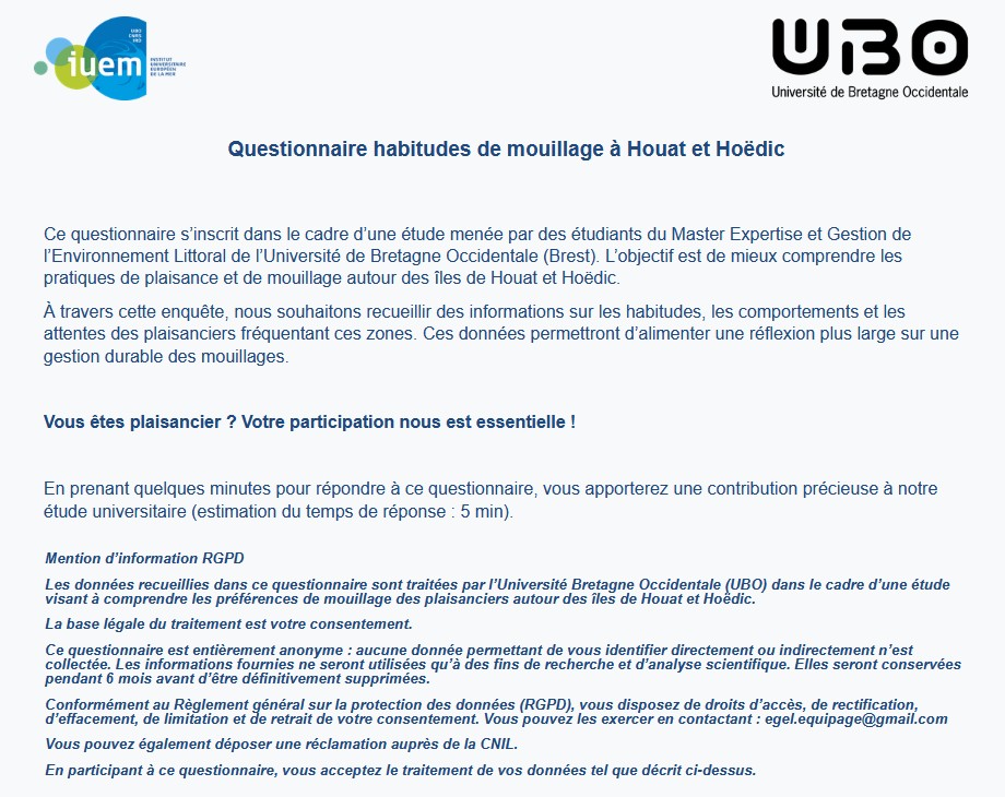 Sondage UNAN 56 : naviguer, protéger, préserver les mouillages