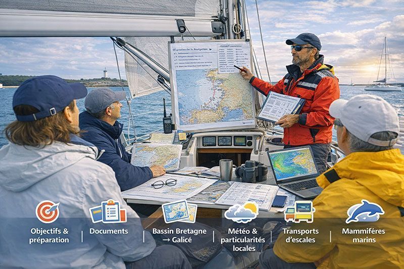 Partage d’Expérience - NAVIGATION DE LA BRETAGNE À LA GALICE - le 6 MARS