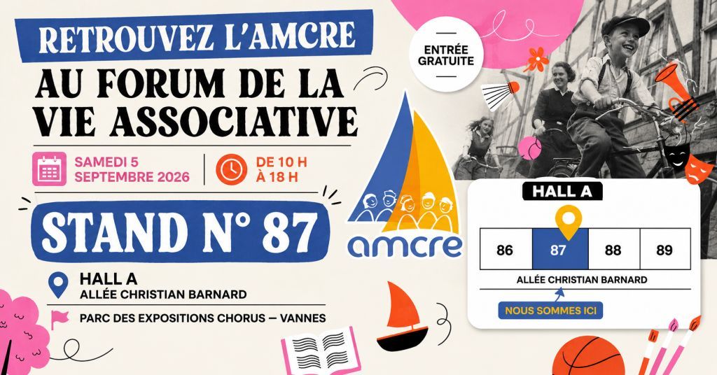 Retrouvez l’AMCRE au Forum des associations 2026
